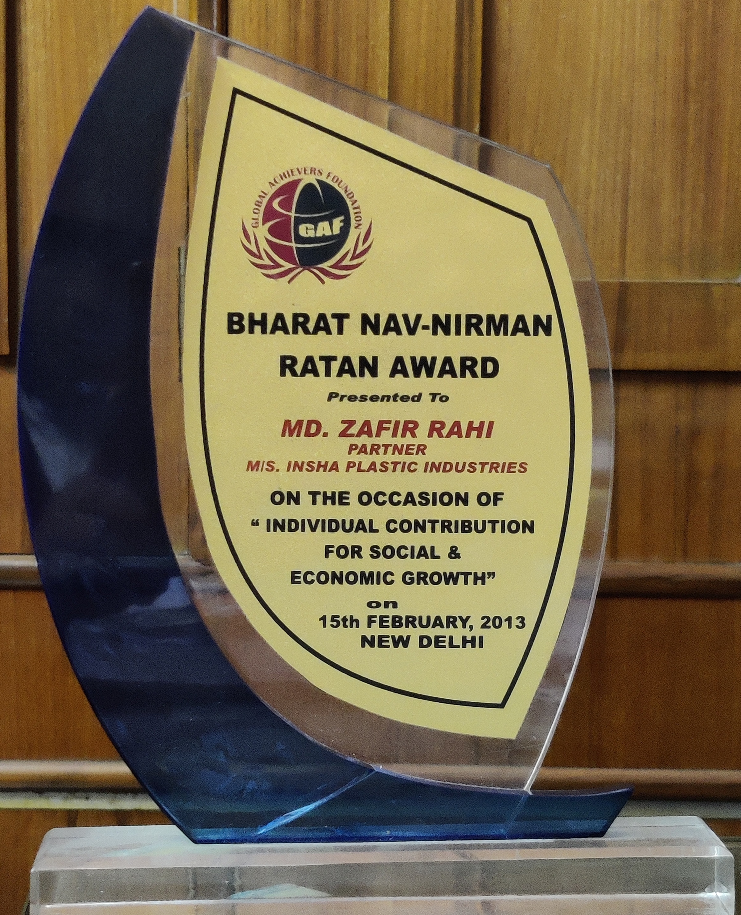 Bharat Nav-Nirman Ratan Award